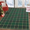Christmas Buffalo Plaid Area Rug Classic Checkered Design Machine Washable Stain Resistant Non Slip Floor Mat for Living Room Kitchen Entryway - 2 of 4