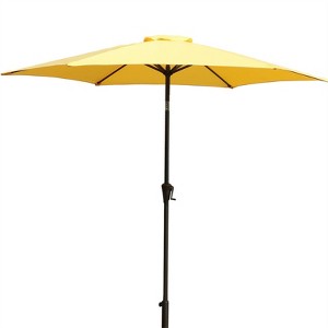 CAVINAS 9 FT Portable Beach Umbrella, Aluminum Frame Sun Shade, Outdoor Umbrellas for Backyard, Camping, Beach - 1 of 4