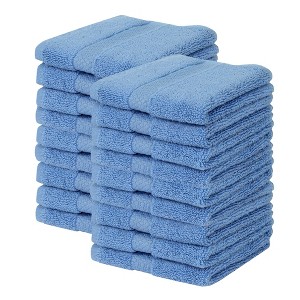 Splash Zero Twist 100% Ring Spun Cotton Face Washcloth Set – Reversible, 550 GSM, Soft, Lightweight, Highly Absorbent Towels for Bathroom - 1 of 4