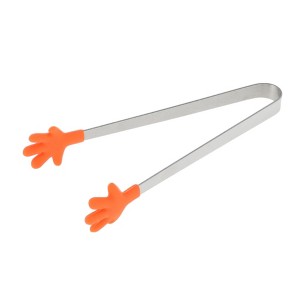 Unique Bargains Pcs Food Tongs Hand-Shaped Ice & Food Tongs Dishwasher Safe Stainless Steel Silicone 5 Inch 1 Pcs - 1 of 3