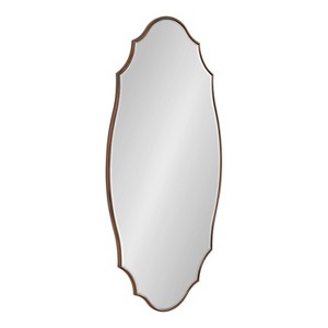 Kate and Laurel Leanna Scalloped Oval Wall Mirror, 20x42, Bronze - 1 of 4
