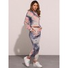 INSPIRE CHIC Women's Tie Dye Pullover Hoodie Drawstring Jogging Sports 2 Pieces Outfit Sweatsuits - 2 of 4