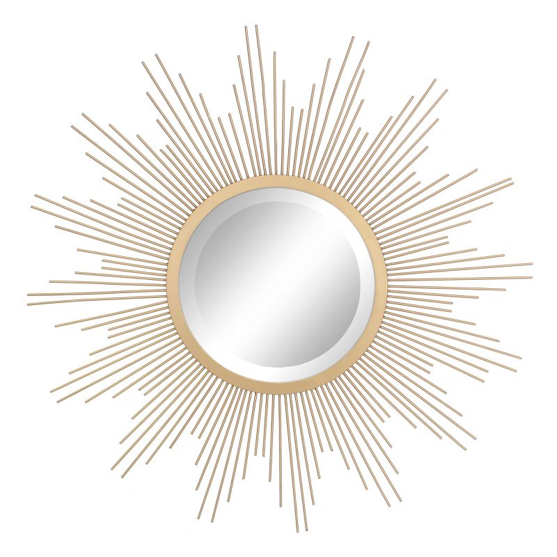 23&#34; Metal Sunburst Wall Mirror Gold - Stonebriar Collection, 1 of 13