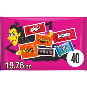 HERSHEY'S Chocolate and Sweets Assorted Halloween Candy Snack Size - 19.76oz/40pc - 1 of 4