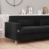 CAVINAS Couches for Living Room 85" Sofa Upholstered 3-Seat Couch Soft Sofa with Gold Accents and Plush Cushions, Orange - 4 of 4