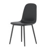 PAGED Modern Mid-Century Dining Chairs with Soft Cushion Seat & Metal Legs,Armless Chairs for Kitchen,Living Room - 4 of 4