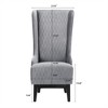 XINGHANZHENXUAN Accent Chair with Wooden Legs, Modern Wingback Reading Chair for Living Room, Bedroom, Office - 3 of 4