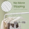 30-Pack Pants Hangers, 16.7-Inch Long Velvet Hangers with Adjustable Clips,  Heavy-Duty, Non-Slip Skirt Hangers, Velvet Pants Hangers - 4 of 4