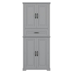 Tall Bathroom Storage Cabinet, Bathroom Cabinets Modern With Multi-Functional Storage Space, Bathroom Storage Cabinets Floor Standing-Cuddlewood - 1 of 4