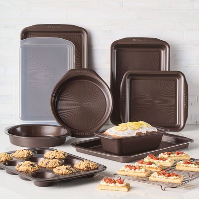 Circulon 10-Piece Chocolate Brown Nonstick Bakeware Set