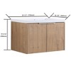 ChicFurnit Bathroom Vanity 30 Inch Floating Vanity with Sink and Soft Close Doors for Bathroom, Brown, 29.5"*18.1"*19.3" - 3 of 4