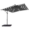 Sonkuki 8.2×8.2FT LED Solar Lighted Outdoor Patio Umbrella, Square Canopy Offset Umbrella for Villa Gardens, Lawns and Yard - 2 of 4