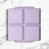Unique Bargains 4-Cavity Square Ice Tray with Color-Matched Lid Hand Wash Only Silicone 4.72"x4.33"x2.17" 1 Pc - 2 of 3