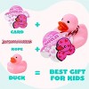 Joyfy 24 Pcs Valentine’s Day Gift Cards with Rubber Duck for Kids, Rubber Duck Bath Toys for Classroom Exchange Prizes, Valentine Party Favors Toys - 4 of 4