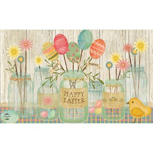 Briarwood Lane Spring Doormat 30x18 Indoor Outdoor Spring Egg Bouquet Easter For Easter Doormat - 1 of 4