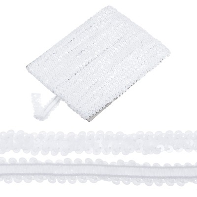 Unique Bargains Elastic PVC Durable Sequins Flat Paillette Sequin Trim 1 Pc