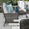 Brafab 9-Piece Patio Furniture Set with Fire Pit Table 44", Outdoor Patio Conversation Sets W/Loveseats for Yard, Garden, Porch - 4 of 4