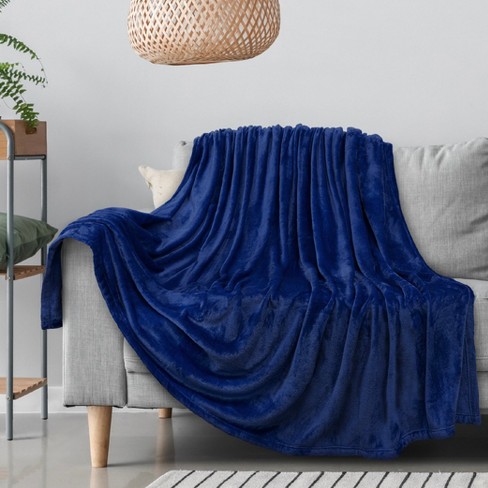 Bright best sale blue blanket