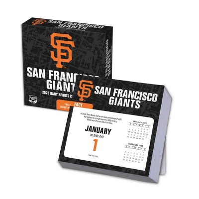 MLB San Francisco Giants 2025 Box Calendar