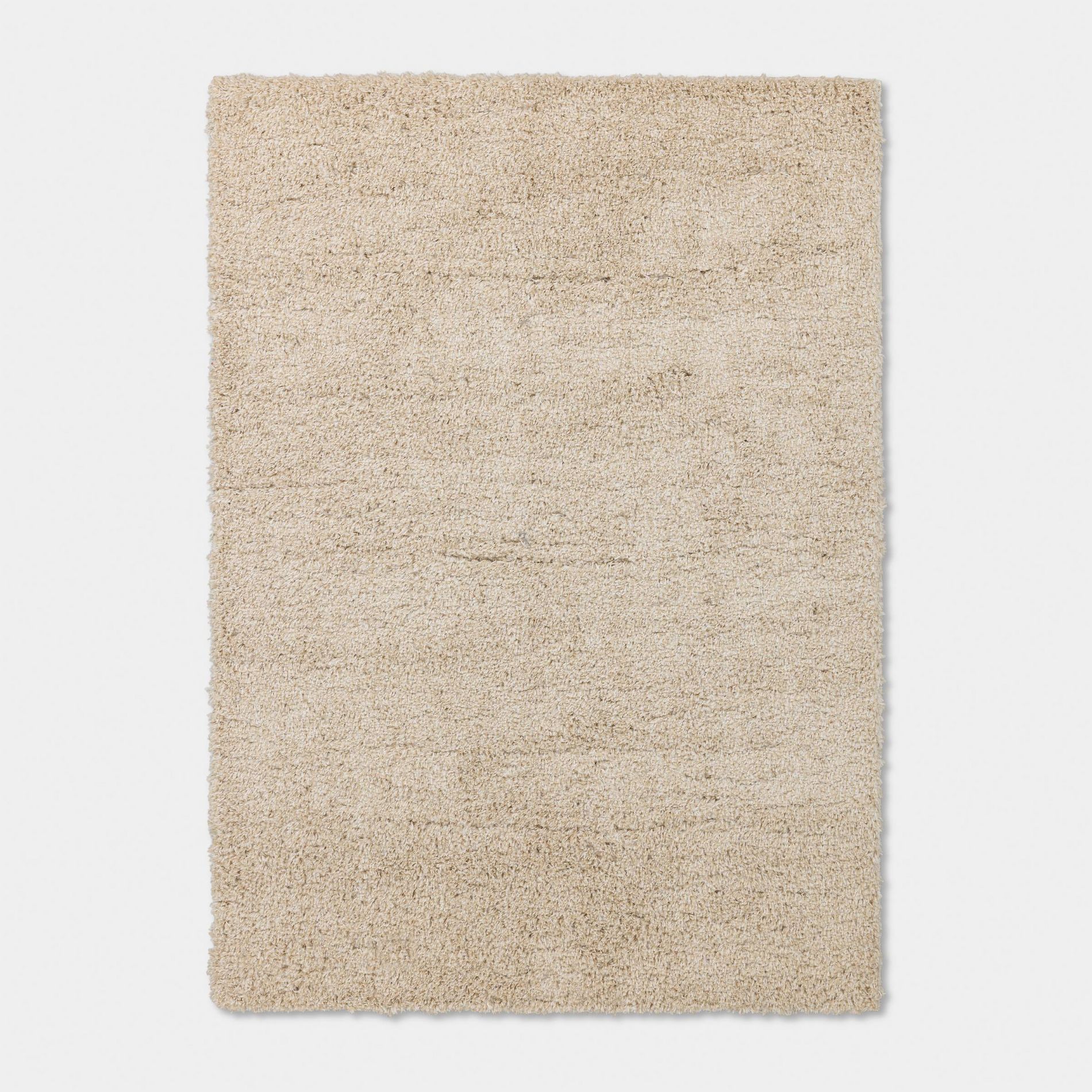5'x7' Speckled Shag Dorm Area Rug Ivory - Threshold™