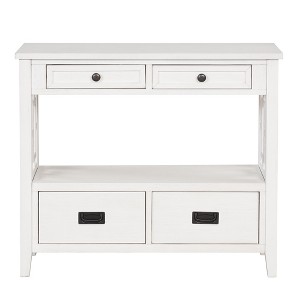 NicBex 36.02''Console Table with 4 Storage Drawers Modern Side Table with Open Shelf for Entryway,Living Room - 1 of 4