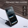 iHome 15W Folding Wireless Charging Stand, Fast Charge, Travel-Friendly Design, Cable Included - 4 of 4