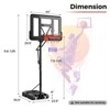 Costway Portable Basketball Hoop System w/ Easy Height Adjustment from 7.9-10 FT - 3 of 4