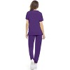 MediChic Womens 8-Pocket Scrubs Set- Mock Neck with 4-Pocket Jogger Scrub Pants - 3 of 4