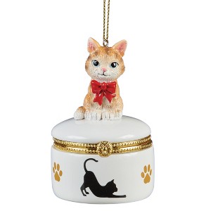 Collections Etc Hand-Painted Animal Trinket Christmas Ornament - 1 of 4