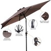 Costway 10ft Patio Umbrella Outdoor W/ 59 LBS Heavy-Duty Round Umbrella Stand - 4 of 4