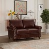 NicBex 59.45 Inch Faux Leather Storage Loveseat Sofa,2-Seat Upholstered Sofa for Living Room,Small Space,Office,Apartment - 2 of 4