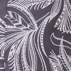 black sketched feather