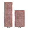 Lux Premium 100% Cotton Tufted Solid Reversible 2 Piece Bath Rug Set – Ultra-Soft, Water-Absorbent, Durable, Machine Washable Bathroom Rug - 2 of 4