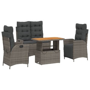 vidaXL Garden Dining Set Grey - 1 of 4