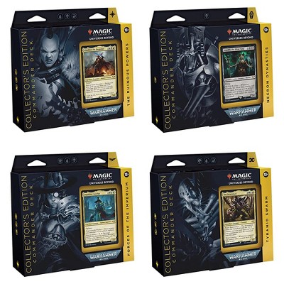 Magic The Gathering Magic: The Gathering Universes Beyond Warhammer 40,000 Collector's Edition Commander Deck Bundle - Includes all 4 Decks