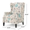 Wingback Recliner Chair with Nailhead Trim,Upholstered Push Back Accent Chair with Birch Wood Legs for Living Room or Bedroom-Maison Boucle - 4 of 4