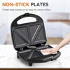 OSTBA Snailar ABS07 2-Slice Sandwich Maker, Non-Stick Triangle Plates, 750W, Indicator Lights, Cool Touch Handle, Easy to Clean & Store - 3 of 4