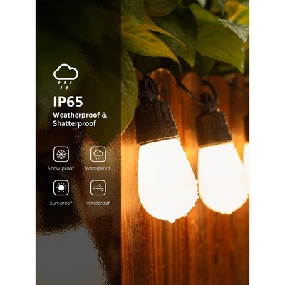 Lepro 100ft Multicolor LED Outdoor String Lights with AI Control