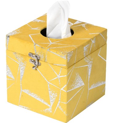 Velvet Modern Paper Facial Tissue Box Holder