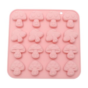 Unique Bargains Candy Making Moulds 16-Cavity Mushroom Collection Candy Mould Hand Wash 6.69"x6.5"x0.63" 1 Pc - 1 of 4