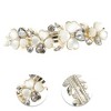 Unique Bargains Lily Flowers French Barrette Hair Clips Gold Tone Gray 1 Pc - 3 of 4