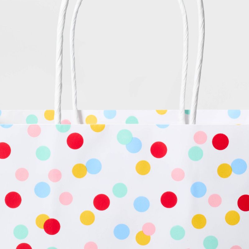 White Dots Small Gift Bag - Spritz&#8482;, 3 of 4