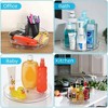LunaLulinlk Clear Rotating Lazy Susan Turntable Organizer for Kitchen Cabinets Spices 10.6 inch Storage Containers - 2 of 4