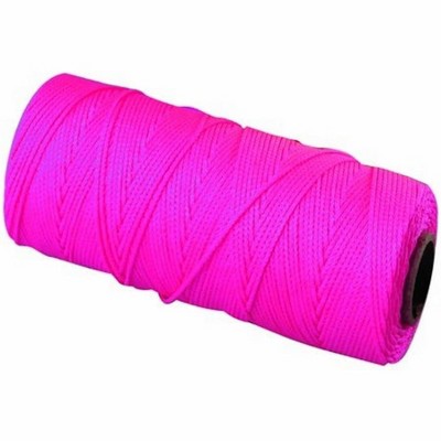 Bon Tool 11-884 Ezc Line - Nylon 18 Braided - 1000 Foot Neon Pink