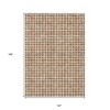 Orange Beige And Copper Geometric Washable Indoor Outdoor Area Rug - 3 of 4