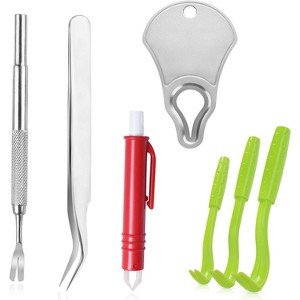 Tick Remover Tool Kit, Tick Tweezers + Remover Tick Key, Quick & Safe Tick Twister Removal Tools for Dogs Cats Humans - 1 of 4