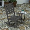 Merrick Lane Contemporary Rocking Chair, All-Weather HDPE Indoor/Outdoor Rocker - 4 of 4