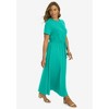 Jessica London Women's Plus Size Drawstring Maxi Dress - 4 of 4