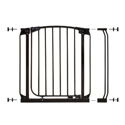 Dreambaby L794B Chelsea 28-35.5 Inch Wide Auto-Close Baby & Pet Wall to Wall Safety Gate w/ Stay Open Feature for Doors, Stairs, and Hallways, Black