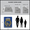 Golden State Warriors  NBA Plateau Silk Touch Throw Blanket 46X60 Inches - 4 of 4